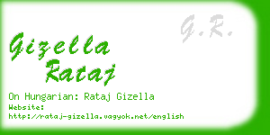 gizella rataj business card